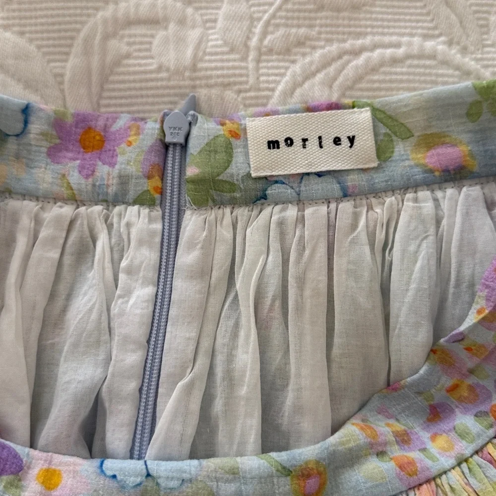 Morley Multicolor Girls  Floral Skirt sz 8
